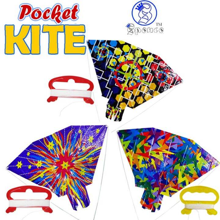 Spence 24x32 Pocket Kite RIC (7778SP) Raion Outdoor Summer Toys for
