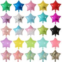 10pcs 18inch Gold Silver Foil Helium Star Balloon Wedding Decoration Baby Shower Kids Birthday Party Pure Air Globos Supplies Balloons