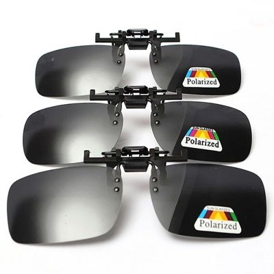Polarized Clip Sunglasses Myopia Glasses Clip Driver Goggles Fishing Night Vision Myopia Clip-on Sun Shading Eyeglasses Goggles