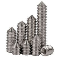 Grub Screws 316 A4 Stainless Cone Point Allen Socket Screw M3 M4 M5 M6 M8 M10 Nails Screws Fasteners