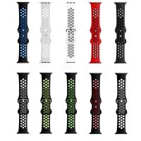 pengyigan Classic Silicone Strap for Apple Watch Band 7 8 41 45mm Breathable Sports Band for Iwatch Ultra 6/5/4/3/2/se 38 42mm 40 44mm