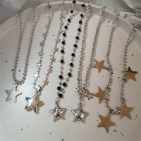 【CW】❈  2023 Y2k Accessories Star Pendant Necklace for Hip Hop Kpop Chain Necklaces Jewelry