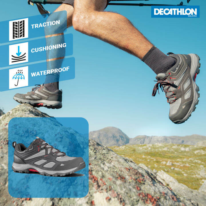Decathlon Men Hiking Shoes Low Cut (Waterproof) Quechua Lazada