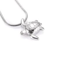 JJ001 Pet Ashes Jewelry Wholesale Or Retail 316L Stainless Steel Little Sea Turtles Cremation Urn Necklace Pendant