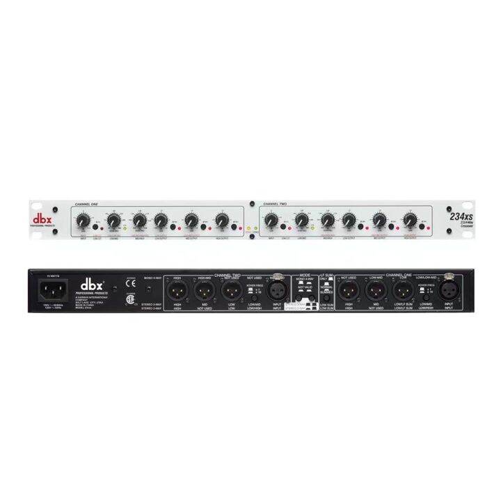 DBX Equalizer 234XS Stereo 2/3way,Mono4way Crossover XLR input/output