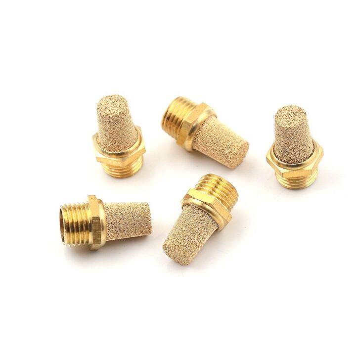 qdlj-5pcs-lot-solenoid-components-valve-pneumatic-filter-noise-silencer-1-4-pt-thread