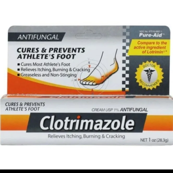 PUREAID CLOTRIMAZOLE ATHLETE'S FOOT CREAM, 1OZ Lazada PH