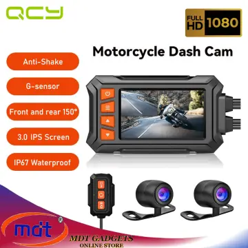 720P Motorcycle Camera DVR Waterproof Motorcycle Dashcam 3.0Inch Front Rear  Camera Video Motorcycle Recorder Moto Accessories
