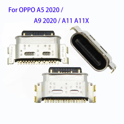 10ชิ้น/50ชิ้นสำหรับ A5 OPPO 2020 / A9 2020/A11เสียบไมโคร USB A11X ในที่เชื่อมต่อพอร์ตเครื่องบรรจุไฟชาร์จขั้วต่อหัวแจ็คพอร์ตพิน