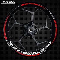 เหมาะสำหรับมอเตอร์ไซค์ V-Strom DL250 650 1000ดัดแปลงล้อสติกเกอร์สติกเกอร์กันน้ำสะท้อนแสง