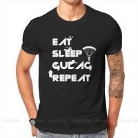 Eat Sleep Gulag Repeat Men Tshirt Cod Warzone Game O Neck Short Sleeve 100% Cotton T Shirt Humor Top Quality Birthday Gifts