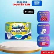 1 Hộp Viên Rửa Chén Bát Sunlight 5 in 1 Dành Cho Máy Rửa Chén 28 Viên Hộp