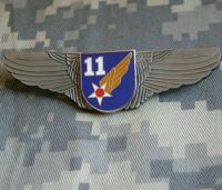 tomwang2012. WWII 11th Aaf Army Air Force Usaf Military Pilot Wing Badge Insignia Metal Pin