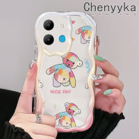 เคส Chenyyka สำหรับ Infinix Smart 6 HD Smart 6 Plus Smart 6 Plus เคสแฟชั่นวันที่ดีลายหมีดีไซน์ใหม่เนื้อครีมกันกระแทกแบบใสนิ่มเคสโปร่งใสลายกล้องถ่ายรูปเรียบง่ายอ่อนโยนป้องกัน