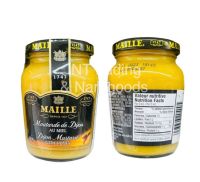 MAILLE Dijon Mustard With Honey 200 ml. มัสตาร์ดผสมน้ำผึ้ง นำเข้าจากฝรั่งเศส