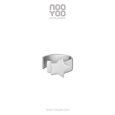 NooYoo ต่างหูสำหรับผิวแพ้ง่าย Single STAR Ear Cuff Surgical Steel