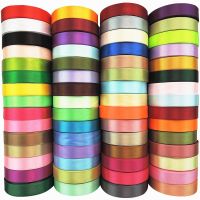 6/10/15/20/25/38/50mm 25yards/Roll Silk Satin Ribbon For Handmade Bow Craft Wedding Christmas Decoration DIY Card Gift Wrapping Gift Wrapping  Bags