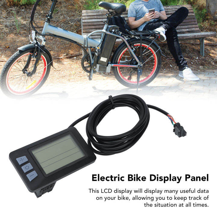 Electric Bike Display Panel Electric Bike LCD Display Light Weight 24V