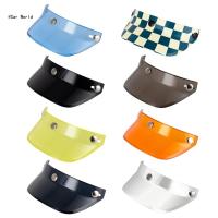 3 Snap-Button Visor Shield Visor Flip Up Wind Shield สำหรับหมวกกันน็อคมอเตอร์ไซค์