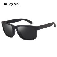 FUQIAN Classic Fashion Square Polarized Sunglasses Men Vintage Plastic Male Sun Glasses Women Stylish Black Sport Shades UV400