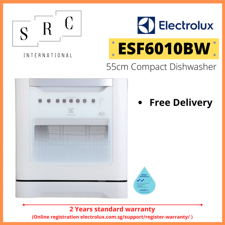 Electrolux ESF6010BW Compact Dishwasher 55 cm Lazada Singapore