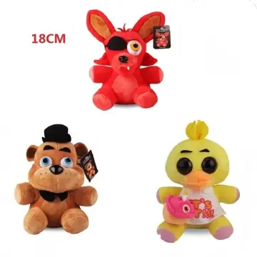 18cm FNAF Plush Toys Nightmare Freddy Foxy Bonnie Chica Stuffed