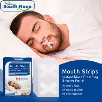 60Pcs Anti Snore Mouth Tape Sleep Strip Nasal Lip Stickers Paste Better Nose Breathing Improved Nighttime Sleeping