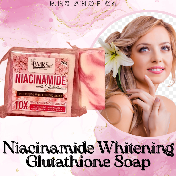 BMRS NIACINAMIDE WITH GLUTATHIONE SOAP - PREMUIM WHITENING SOAP 10X ...
