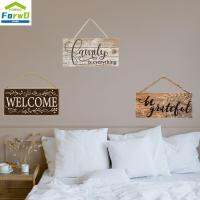 FORWDG Rustic ที่แขวนผนังหวานสำหรับครอบครัวป้ายประตูป้ายต้อนรับไม้