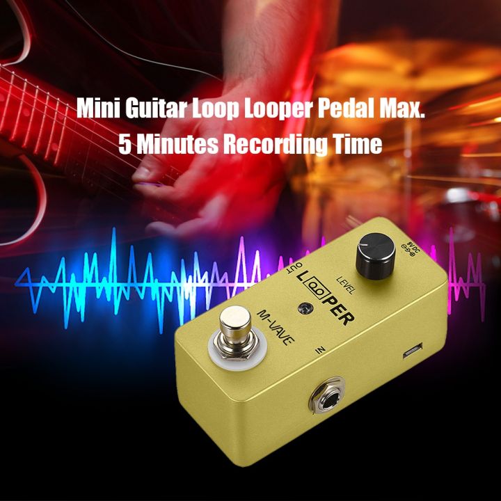 m-vave-mini-looper-guitar-looper-electronic-pedal-guitar-effect-pedal-5-min-loop-musical-cuvave-cube-baby-full-metal-shell