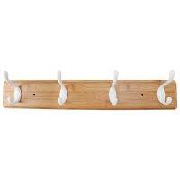 Wood Coat Hook Natural Wall Hanger Hook Hat Clothes Bag Rack Storage Shelf Key Holder Organizer Hook for Hanging Coat Row Hooks