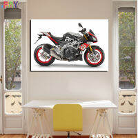 FAY-Aprilia RSV4 RF โปสเตอร์พิมพ์ผ้าใบรถจักรยานยนต์กล้ามเนื้อภาพฝาผนังผ้าใบวาดภาพห้องนั่งเล่นรูปภาพศิลปะ0725E1