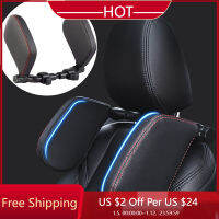 Car Neck Pillows Seat Headrest Pad Adjustable Travel Support Breathable Mesh Fabric Memory Foam Filled Fiber Auto Accessories