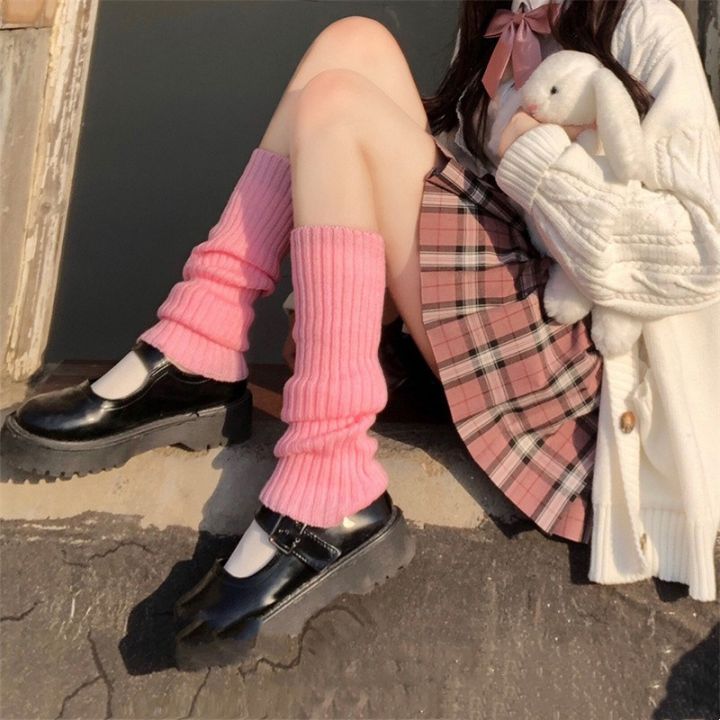 ถุงเท้าถัก-y2k-gyaru-lolita-สไตล์-ladi-อุปกรณ์ถุงเท้า-goth