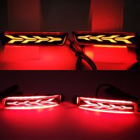 1 Pair Car LED Rear Bumper Reflector Tail Brake Light For Nissan Kicks Sentra Juke Murano Quest Terra Infiniti ESQ QX FX