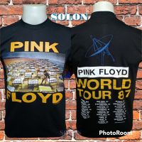 เสื้อวง PINK FLOYD วงร็อค ไม่มีตะเข็บข้าง คอฟิต ป้ายUS เสื้อทัวร์ เสื้อวินเทจ วงดนตรีร็อค