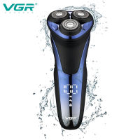 เครื่องโกนหนวด VGR เครื่องโกนหนวดไฟฟ้า ที่โกนหนวดไร้สาย ระบบ 3 ใบมีด กันน้ำได้ มาตรฐาน IPX7 มีดโกนหนวด ที่โกนหนวดไฟฟ้า มีดโกนไฟฟ้า MENS SHAVER