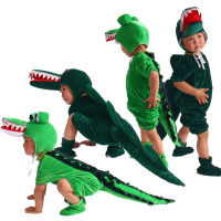 Dinosaur Halloween Costume for Kids Animal Hooded Jumpsuit Dinosaur Cartoon Crocodile Cosplay Animals Boy Girl Carnival Party