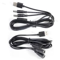 22awg 3A USB 2.0 male to 2 way DC male Female Male Splitter Cable plug 5.5x2.5mm Power supply Cord adapter Connector for Strip YB1TH