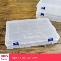 （QIQI tool）  LBigBoxes ถังขยะสำหรับเครื่องมือ/เพชรแอมป์; อุปกรณ์ตกปลาแอมป์; สกรู/แปรงแต่งหน้าโต๊ะออแกไนเซอร์ที่ใส่