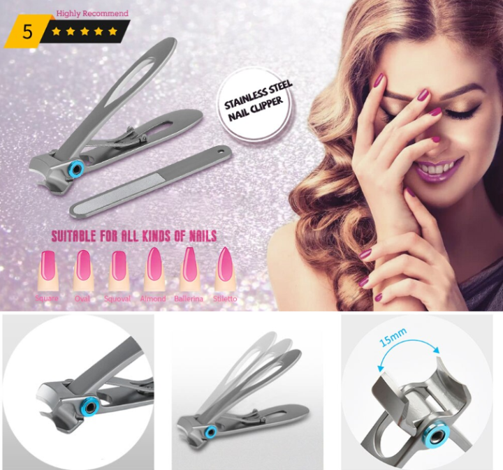 Stainless Steel Nail Clipper Set (s), Thick Nail Clippers Wide Jaw Nail  Cutter For Thick Toenails Fingernails, Heavy Duty Finger Toe Nail Clipper  Trim