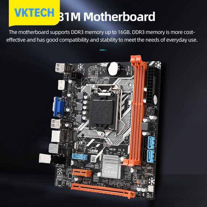 MATX Small Board LGA PC Motherboard Gaming Kit HD Interface 4Pin/24Pin