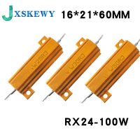 100W Aluminum Power Metal Shell Case Wirewound Resistor 0.01R 100K 1 6 8 10 20 200 500 1K 10K ohm resistance RX24 Igmopnrq