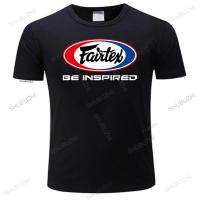 เสื้อยืดคอกลมชายแฟชั่นฤดูร้อน T เสื้อ Fairtex Be Inspired ธรรมดาสีชายเสื้อยืดผู้ชายเสื้อยืดผ้าคอตตอนเสื้อ S-5XL