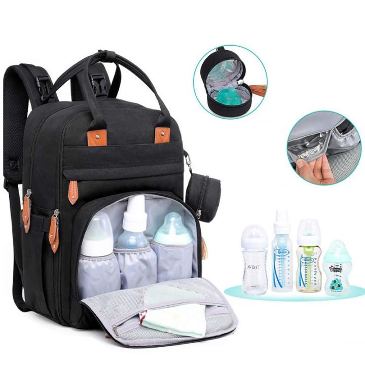 hot-dt-๑-diaper-large-baby-nappy-changing-multifunction-back-pack-organizer-maternity