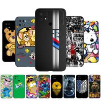 Deluxe cartoon Case For Xiaomi POCO C40  6.71 inch Silicon Phone Back Cover black tpu case flower funda anime coque