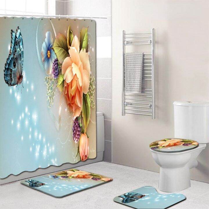 cw-print-shower-curtain-4-piece-cover-toilet-set