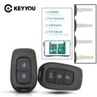 KEYYOU 2/3ปุ่มกุญแจรีโมต434MHZ พร้อมชิป PCF7961M 4A สำหรับ Renault Sandero Dacia Logan 2 Stepway Clio4 Duster 2016