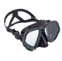 Adult mask double lens scuba diving opaque edge