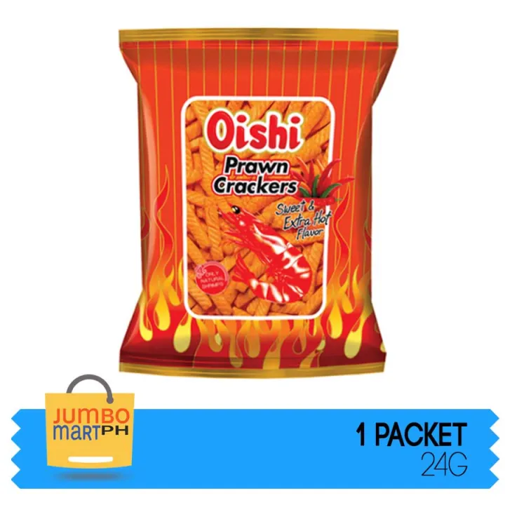 OISHI PRAWN CRACKERS SWEET & EXTRA HOT 24G | Lazada PH